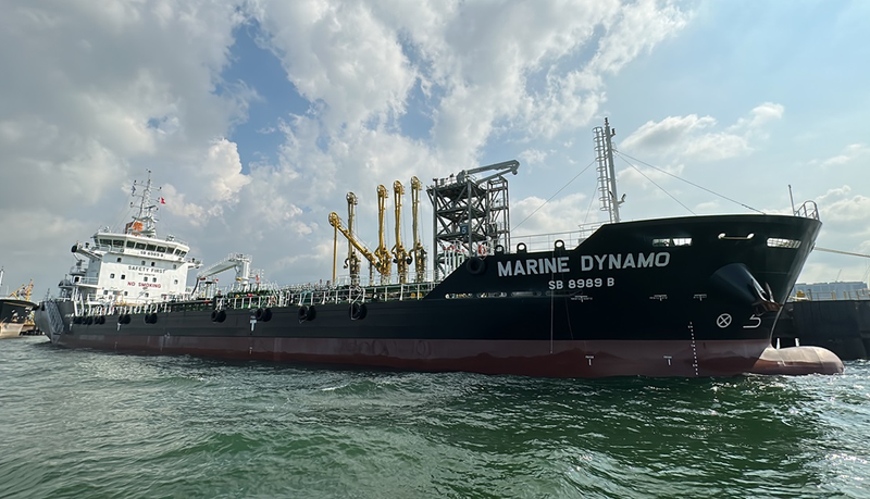 Crew Member Working On Sb Barge