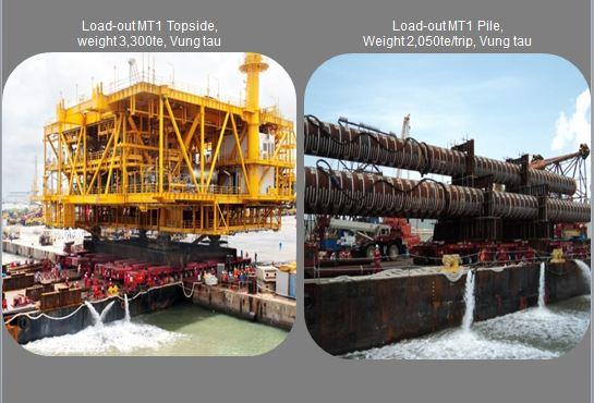 Load Out Structure Of Bien Dong 1 Project