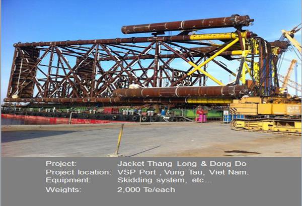 Load Out Topside H4, Weight 2.100 Te, Pvc Ms Port
